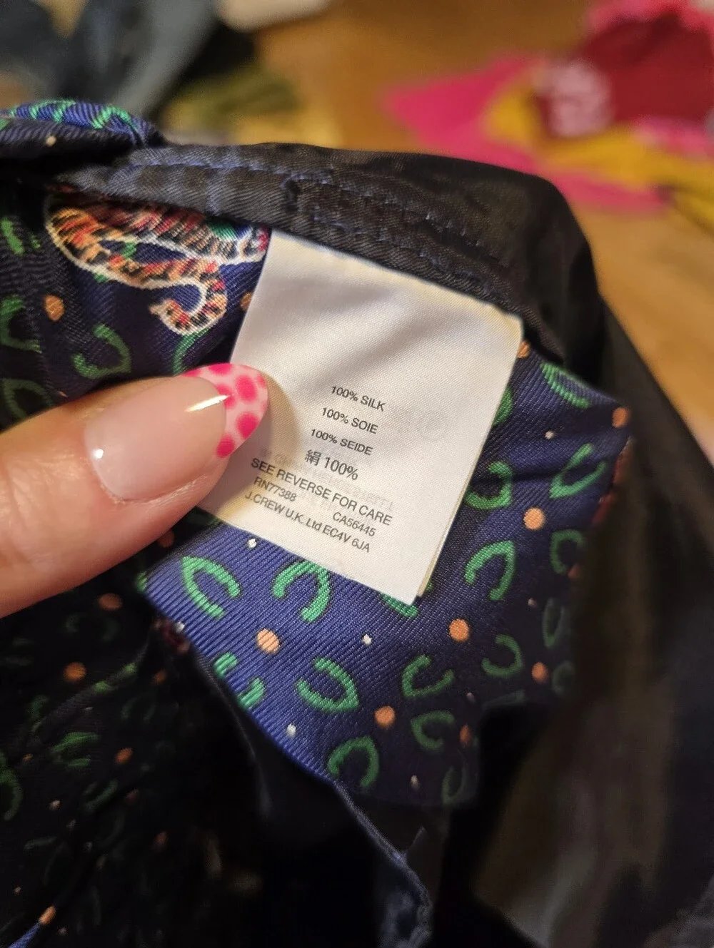 J. Crew Silk Tiger Blue Pants Size 4